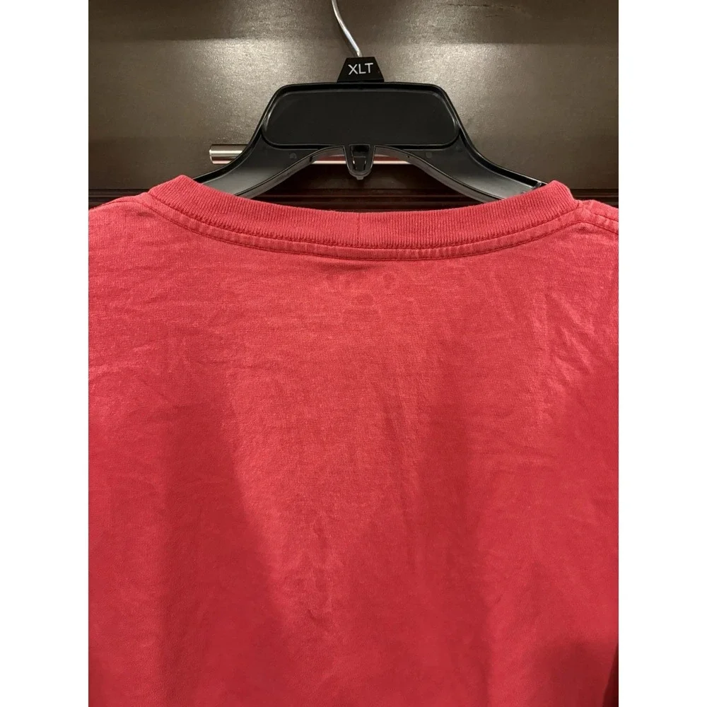 Carhartt K126 Long Sleeve Pocket T Shirt Red 2XL Mens Heavyweight Cotton Work